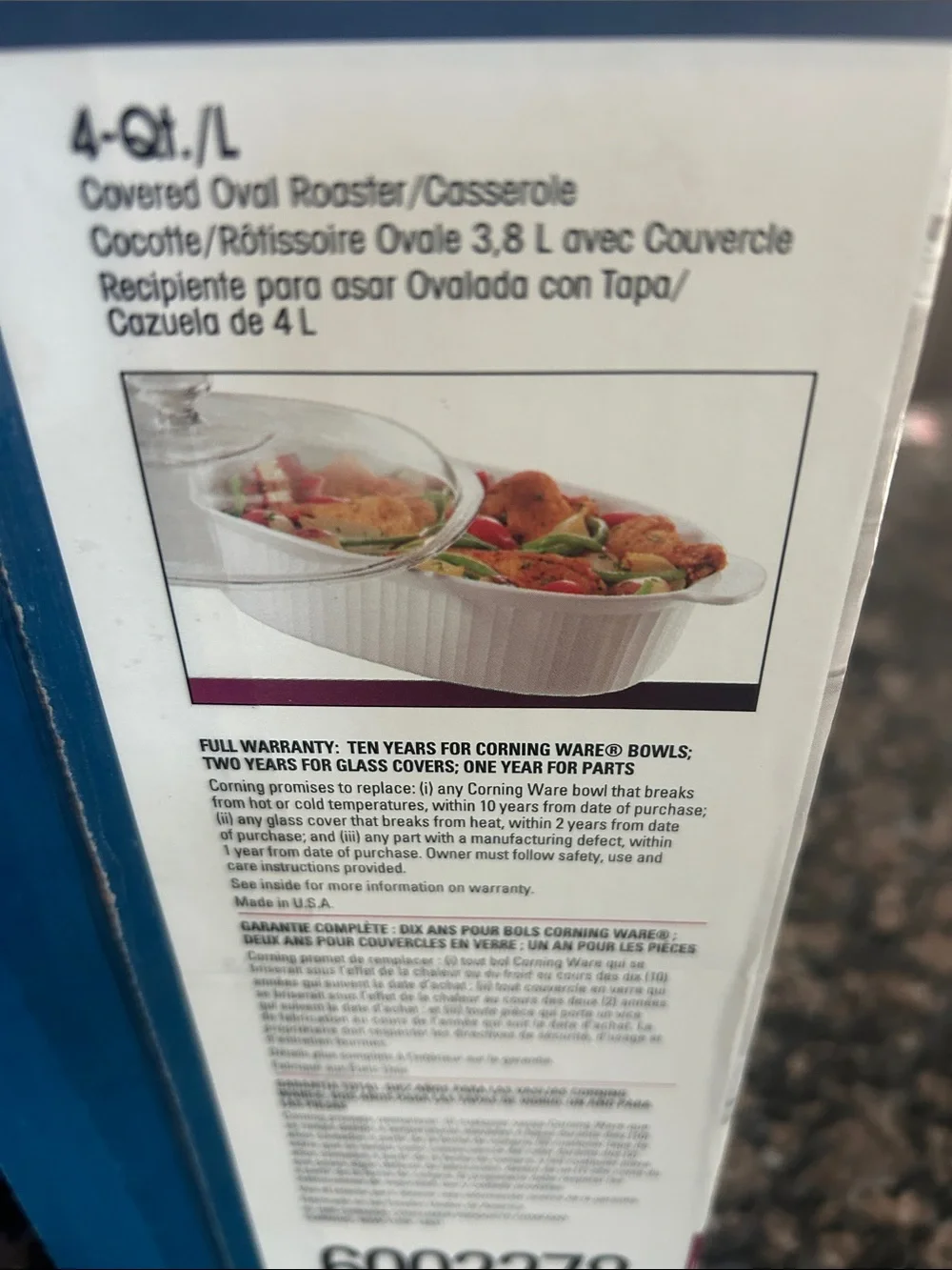 Corningware classic oval